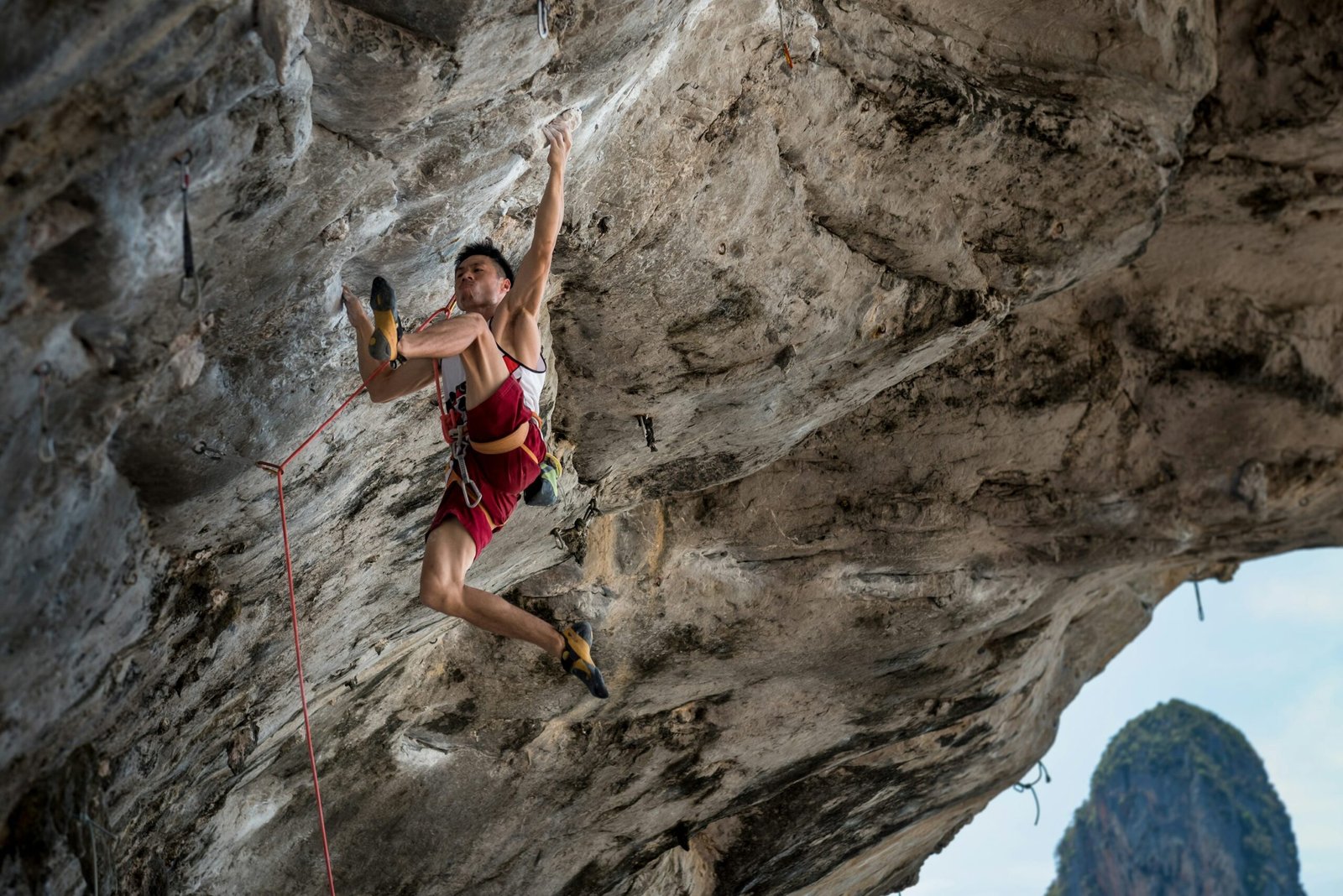 Bouldering and rock climbing