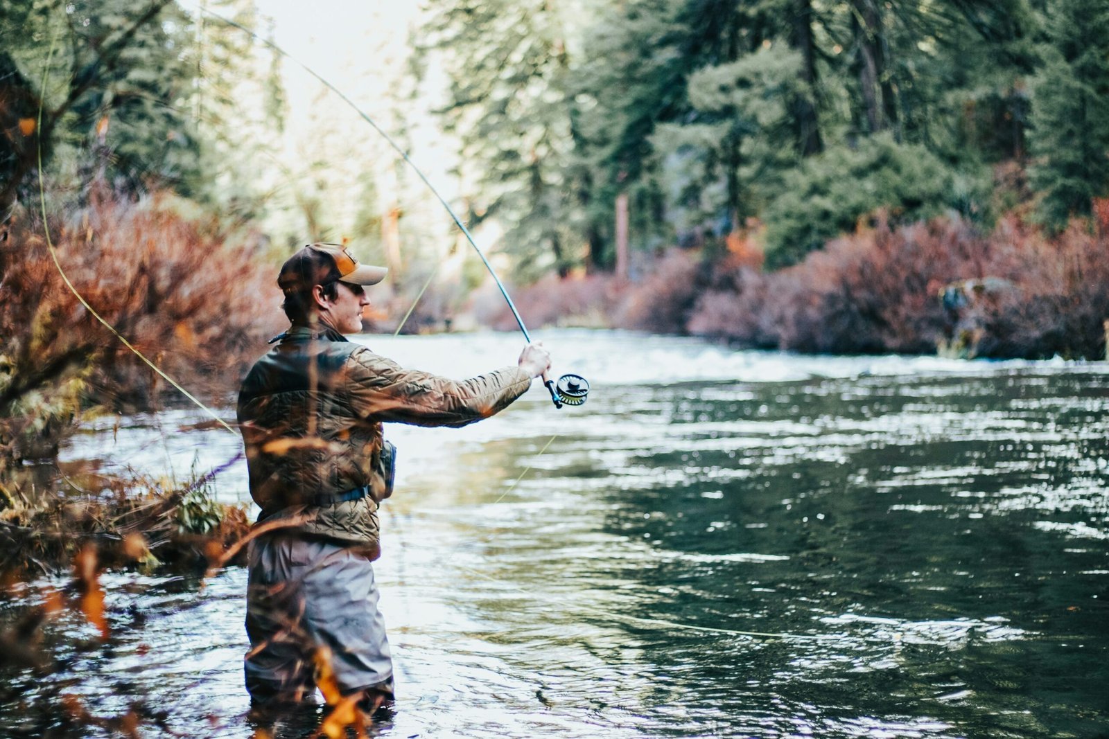 Fishing in the mountains